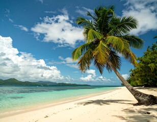 Obraz premium Tropical paradise beach scene (1)