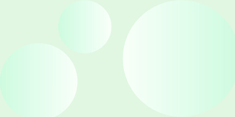 Top soft Abstract Background in Gradient green and white Tones with Circles. Circle effect style geometric, abstract texture