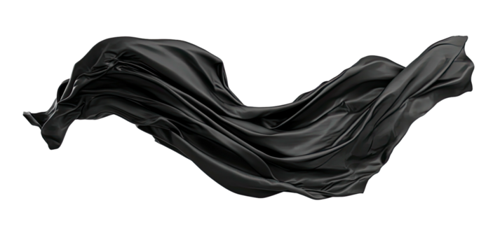 Dark flowing fabric