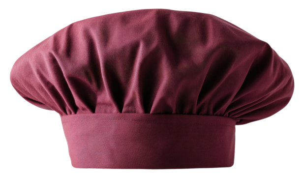 Burgundy chef's hat (3)