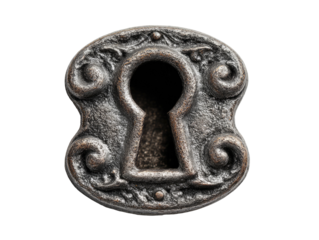 Antique keyhole detail
