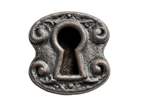 Antique keyhole detail