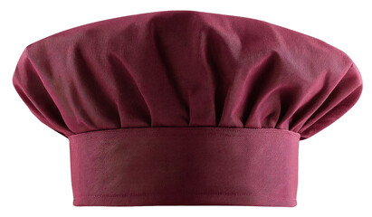 Burgundy chef's hat, studio shot