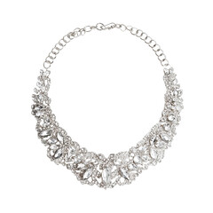Obraz premium Elegant, beaded necklace. A diamond-like, ornamentation