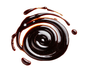 Swirling dark liquid stain