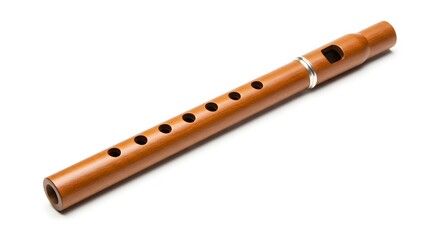 Fototapeta premium Wooden flute instrument