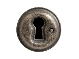 Circular antique keyhole