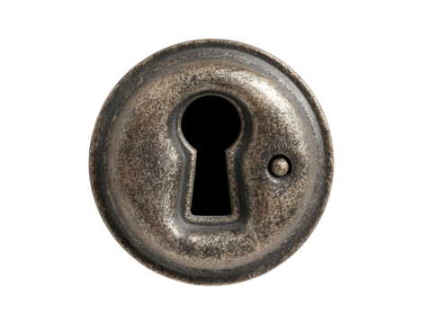 Circular antique keyhole