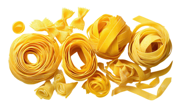 Pile of various pasta types