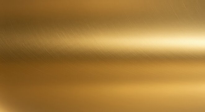 Stunning brushed gold metal texture with warm light reflection, perfect for luxurious backgrounds, elegant designs, and sophisticated branding projects seeking a premium aesthetic.