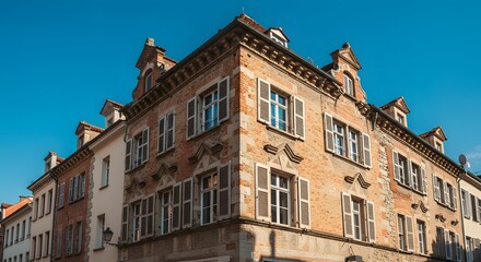 Fototapeta premium Old european building facade