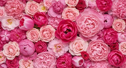 Pink floral arrangement background