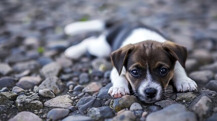 Cute and Adorable Puppy Images, covering breeds such as Corgi, Shiba Inu, Bichon Frise, Poodle, Golden Retriever puppies. Showing cute scenes of puppies tilting their heads, rolling around, chewing
