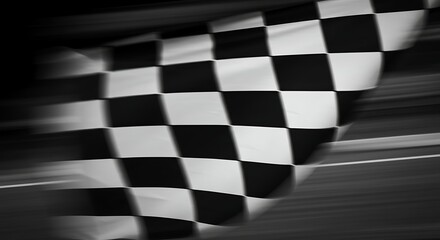Obraz premium Checkered flag motion