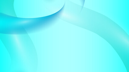 Abstract flowing aqua and turquoise background with soft light and subtle curves