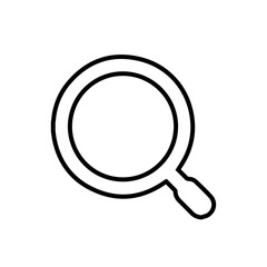 Search and Magnifying Glass Icon — Exploration, Research, Analysis, Zoom, Find, Discovery Symbol for Business and Technology