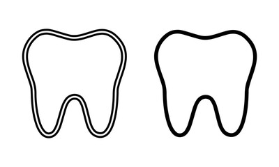 Tooth Icon — Dental Care, Health, Dentistry, Oral Hygiene, Medical Symbol