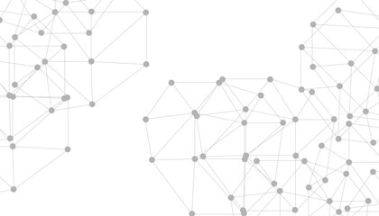 Fototapeta premium Abstract plexus background with connecting dots and lines. Global network connection