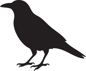 crow silhouette vector