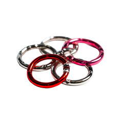 Fototapeta premium Colorful metal rings, overlapping