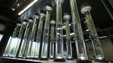 Distillation column separating petroleum fractions an oil refinery