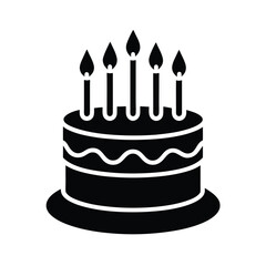 Birthday Cake With Candles Icon