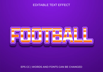 Football Text Effect, Bold Sport Typography for Team, Match, and Promotion