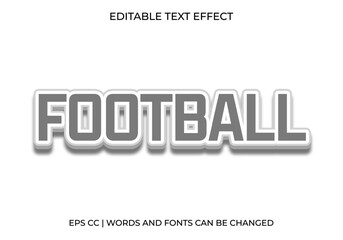 Football Text Effect, Bold Sport Typography for Team, Match, and Promotion