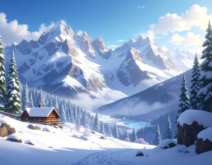 Winter Wonderland Alpine Retreat