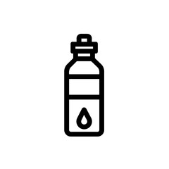 Simple black hydration icon