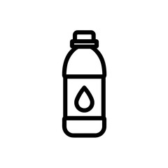 Simple black hydration icon