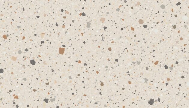 Beige and brown textured floor with scattered sand, detailed closeup for texture pattern analysis