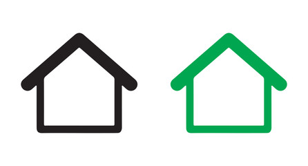 House set icon. House symbol. Simple house or home icon.  vector illustration eps 10