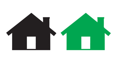 House set icon. House symbol. Simple house or home icon.  vector illustration eps 10