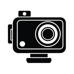 action camera minimal flat style