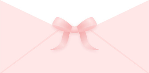 리본달린 투명 편지봉투