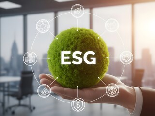ESG Environmental, Social, and Governance - Sustainable Business Concept