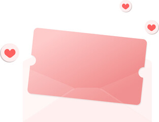 편지지에 담긴 분홍 쿠폰
