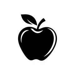 Minimalist Apple Flat Icon.