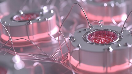 Electrochemical cell setup anode and cathode immersed in solution