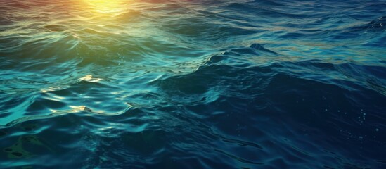 Fototapeta premium detailed ocean waves, dramatic lighting, sunset colors, vibrant colors, realistic details, stunning seascape, moody atmosphere, dramatic sky, detailed textures, photorealistic quality, 8k resolution, 