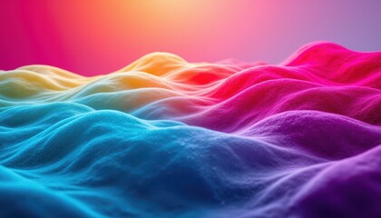 Obraz premium Vibrant rainbow wave, a colorful aquatic display of nature's spectrum experience