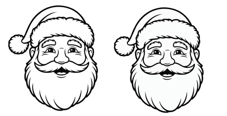 Santa Claus with Christmas Tree and Presents Illustration