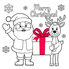 santa claus with gifts