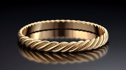A photo of a simple twisted bangle. ,