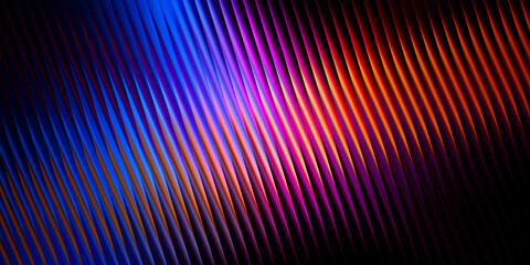 Abstract diagonal lines with vibrant color gradient