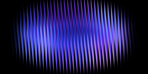 Abstract blue and purple vertical lines on black back