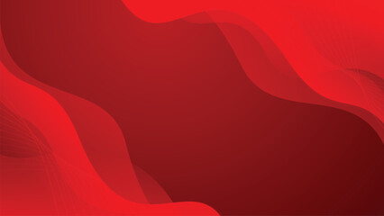 Red background abstract curve wave shape futuristic modern illustration