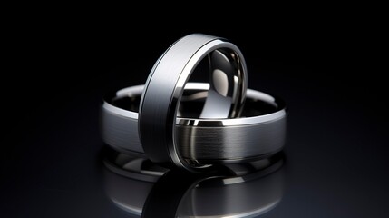 A photo of a sleek titanium matching set.