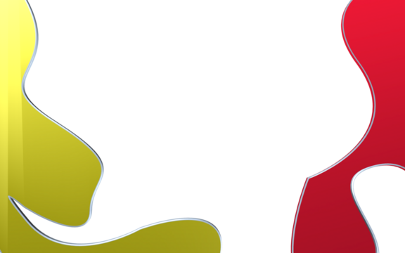 Yellow and red curve waves  - Powered by Adobe